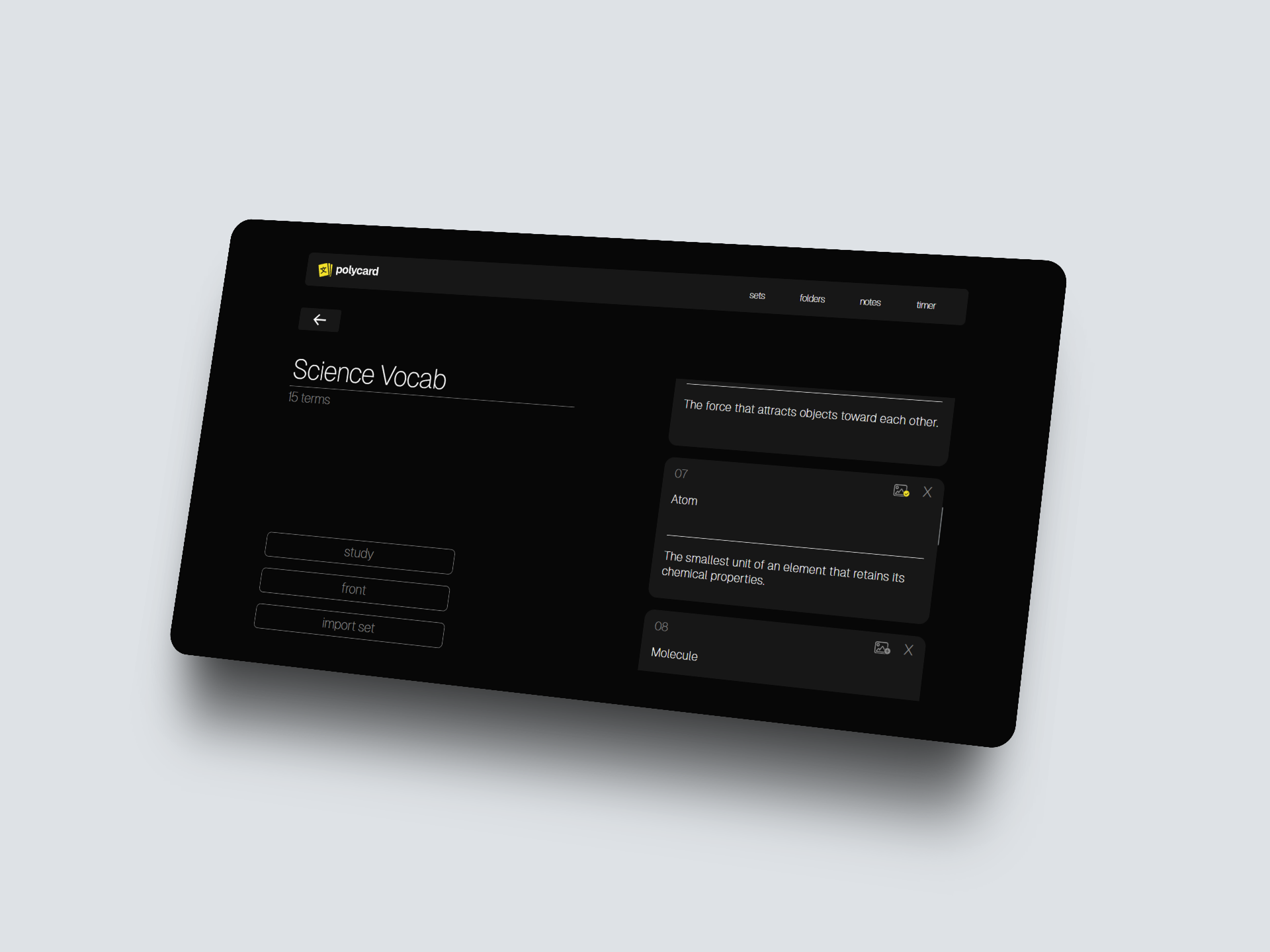 Polycard mockup