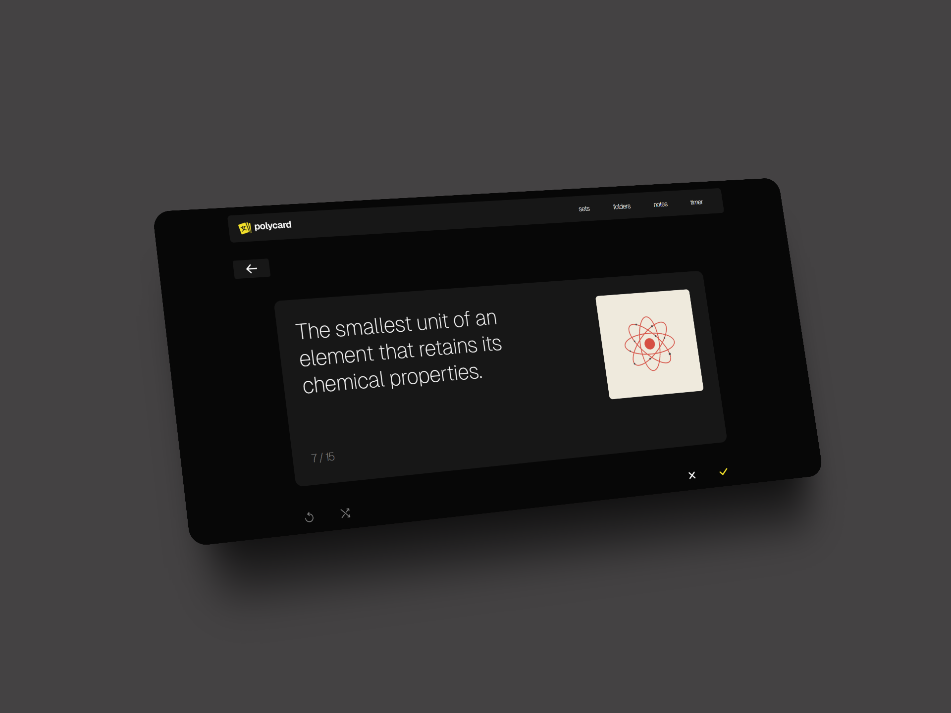 Polycard working prototype mockup